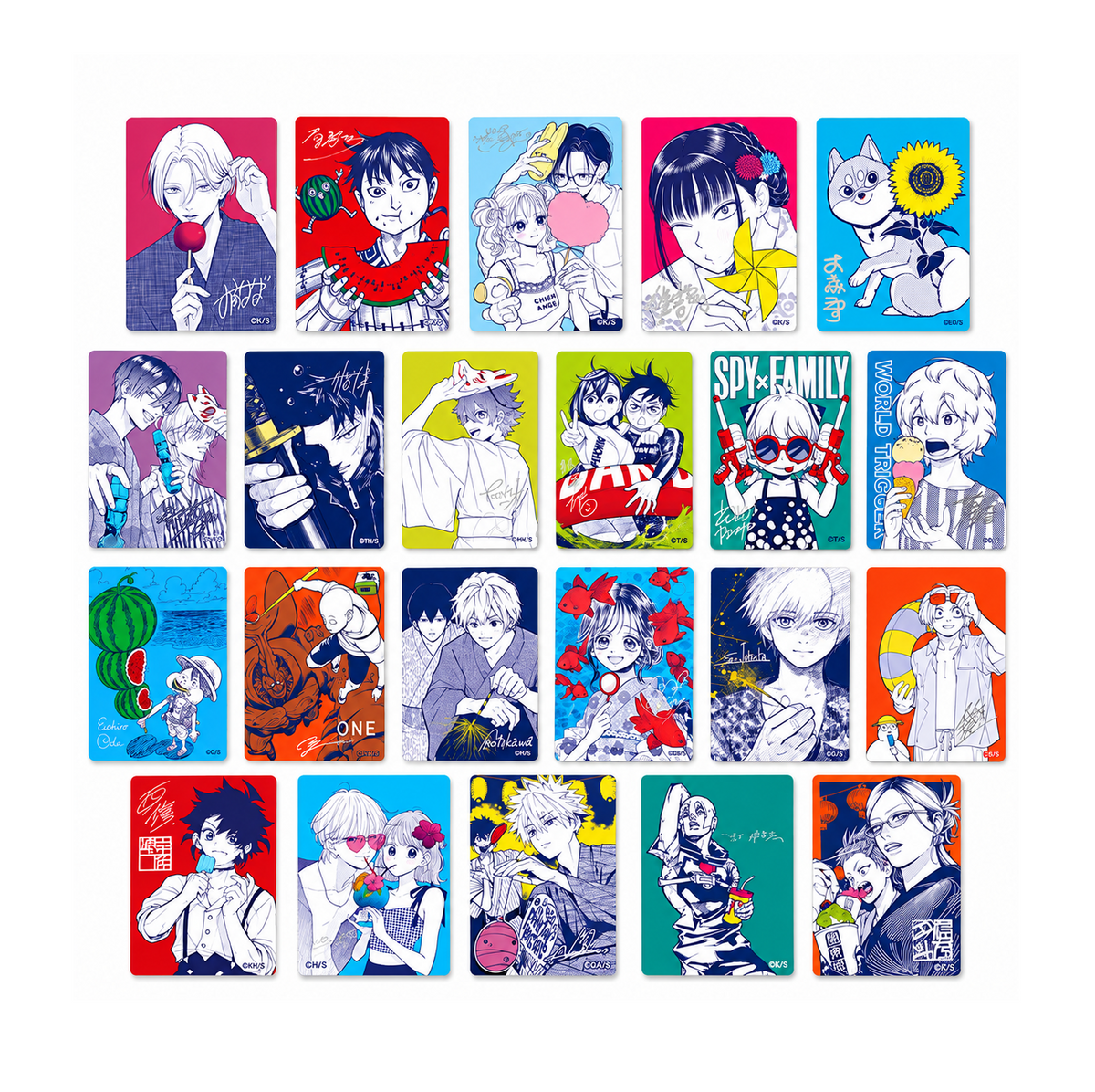 Shueisha NatsuComi 2026 — Complete Meta-Kira Card Collection (22 Cards)