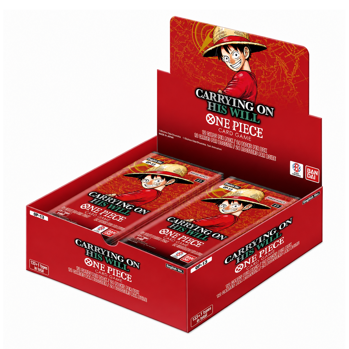 One Piece Card Game OP-13 Carrying On His Will English booster box