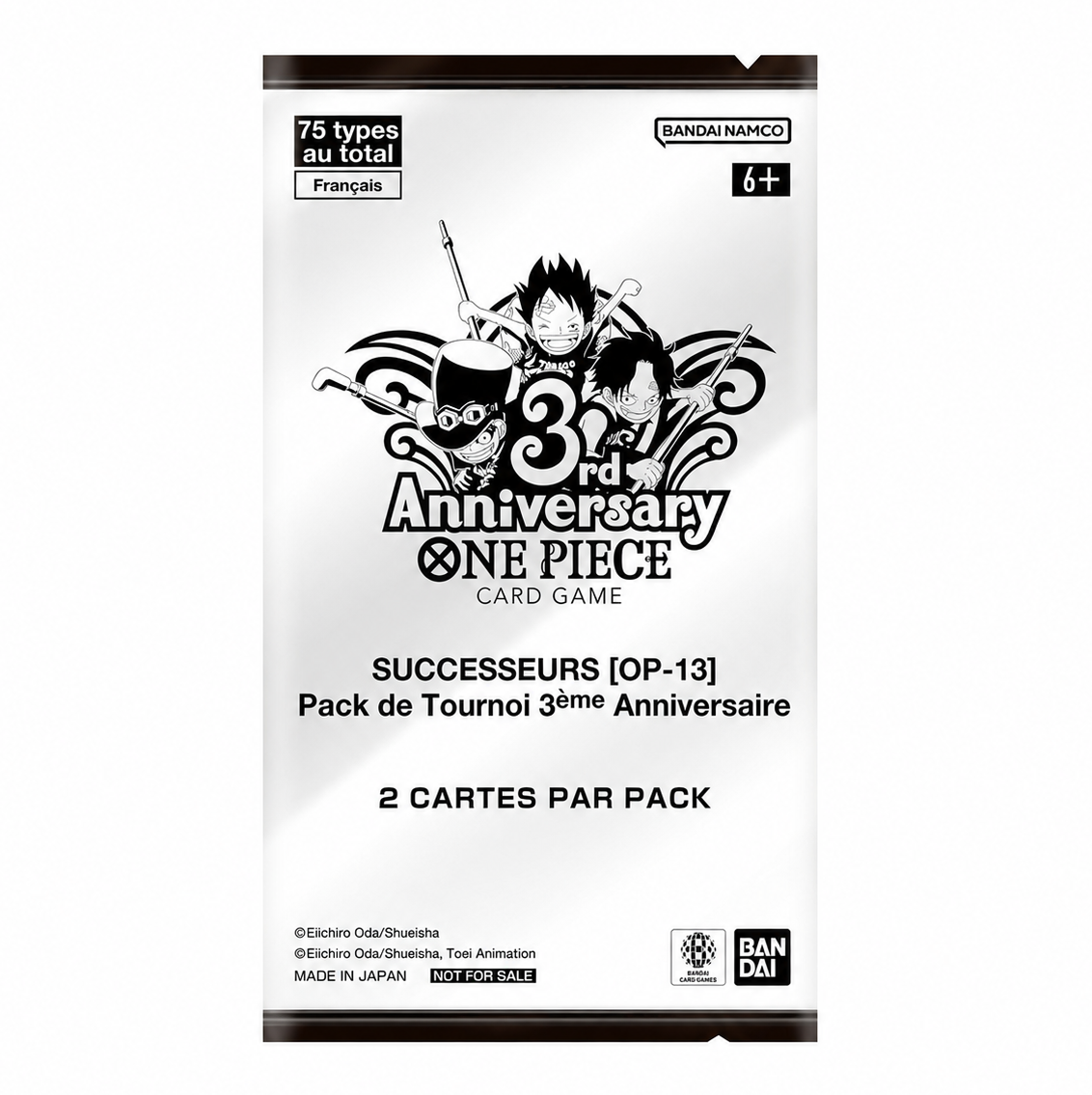 One Piece TCG Promo Pack – Successors [OP-13] 3rd Anniversary: Pack of the 3 Brothers (French)